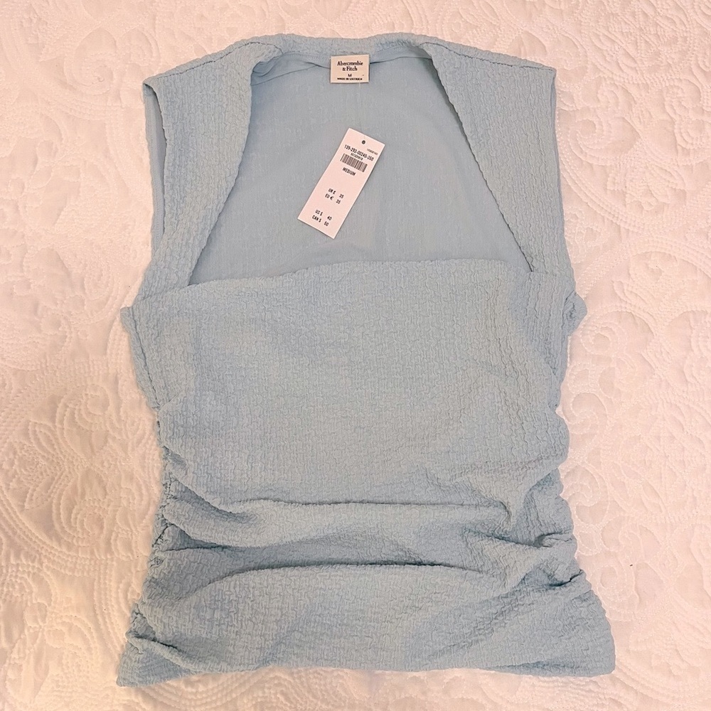 Abercrombie & Fitch Ava Textured Sleeveless Top